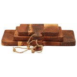 Chopping Boards 3 pcs Solid Wood Acacia - 45-Degree Angle