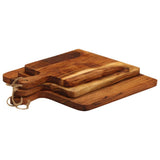 Chopping Boards 3 pcs Solid Wood Acacia - Rear View