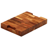 Chopping Board 30x21x4 cm Solid Wood Acacia - Rear View