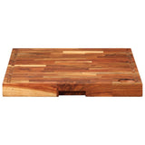 Chopping Board 60x42x4 cm Solid Wood Acacia - 45-Degree Angle