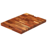 Chopping Board 60x42x4 cm Solid Wood Acacia - Rear View