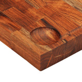 Chopping Board 60x42x4 cm Solid Wood Acacia - Low Angle