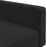 2-Seater Sofa Bed Black Velvet - Extra Image