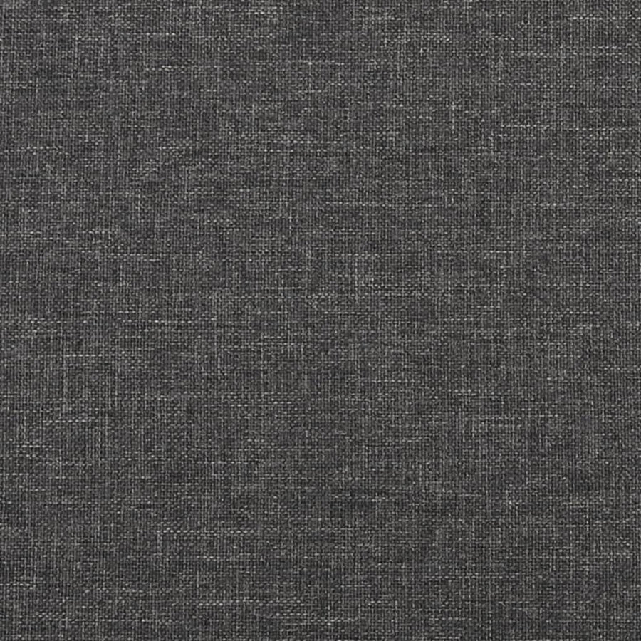 2-Seater Sofa Bed Dark Grey Fabric