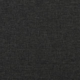 2-Seater Sofa Bed Black Fabric