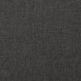 2-Seater Sofa Bed with Two Pillows Dark Grey Fabric