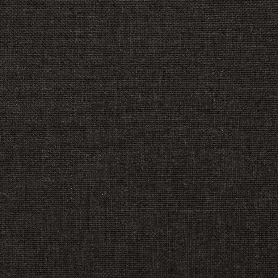 2-Seater Sofa Bed with Two Pillows Black Fabric