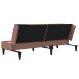 2-Seater Sofa Bed Fabric - Close-Up Angle