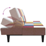 2-Seater Sofa Bed Fabric - Low Angle
