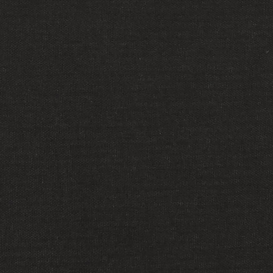 2-Seater Sofa Bed with Two Pillows Black Fabric