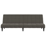 2-Seater Sofa Bed Dark Grey Velvet