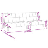 2-Seater Sofa Bed Dark Grey Velvet - Extra Image