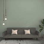 2-Seater Sofa Bed Dark Grey Velvet