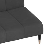 2-Seater Sofa Bed Dark Grey Velvet - Extra Image
