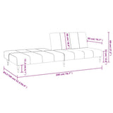2-Seater Sofa Bed Dark Grey Velvet - Extra Image