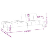 2-Seater Sofa Bed Black Velvet - Extra Image