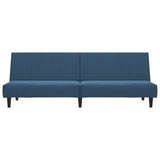 2-Seater Sofa Bed Blue Velvet