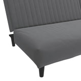 2-Seater Sofa Bed Dark Grey Velvet - Extra Image