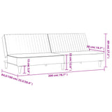 2-Seater Sofa Bed Dark Grey Velvet - Extra Image
