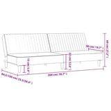 2-Seater Sofa Bed Grey Faux Leather