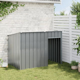 Dog House with Roof Anthracite 153x91x110 cm Galvanised Steel - Side View