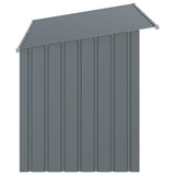 Dog House with Roof Anthracite 196x91x110 cm Galvanised Steel - 45-Degree Angle