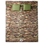 Double Sleeping Bag with Pillows for Adults Camping 3-4 Seasons