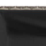 Garden Planter with Shelf Grey Poly Rattan - Extra Image