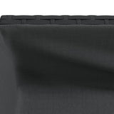 Garden Planter with Shelf Black Poly Rattan - Extra Image