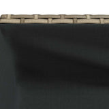 Garden Planter with Shelf Grey Poly Rattan