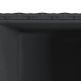 Garden Planters 3 pcs Black Poly Rattan - Low Angle