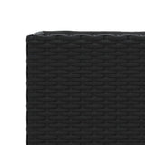 Garden Planter Black 36x30x32 cm Poly Rattan - Extra Image