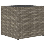 Garden Planter Grey 36x30x32 cm Poly Rattan - Close-Up Angle
