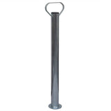 Trailer Jack Wheel 60mm with 2 Support Tubes and 2 Split Clamps
