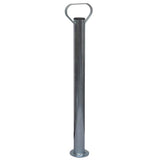 Jockey Wheel with 2 Pneumatic Tyres 2 Tubes 3 Split Clamps - Top-Down View