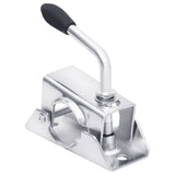 Jockey Wheel with 2 Pneumatic Tyres 2 Tubes 3 Split Clamps - 45-Degree Angle
