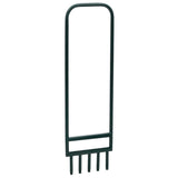 Lawn Aerator with 5 Hollow Tines Green Powder-coated Steel