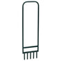 Lawn Aerator with 5 Hollow Tines Green Powder-coated Steel