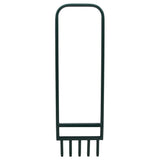 Lawn Aerator with 5 Hollow Tines Green Powder-coated Steel