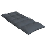 Highback Chair Cushions 2 pcs Anthracite Oxford Fabric - Rear View