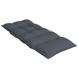 Highback Chair Cushions 6 pcs Anthracite Oxford Fabric - Rear View