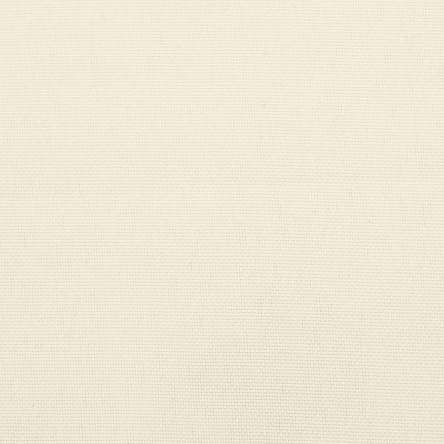 Highback Chair Cushions 2 pcs Cream Oxford Fabric