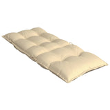 Highback Chair Cushions 4 pcs Beige Oxford Fabric - Rear View