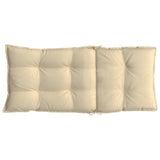 Highback Chair Cushions 6 pcs Beige Oxford Fabric