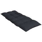 Highback Chair Cushions 6 pcs Black Oxford Fabric