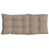 Highback Chair Cushions 2 pcs Taupe Oxford Fabric