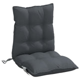 Lowback Chair Cushions 6 pcs Anthracite Oxford Fabric