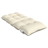 Lowback Chair Cushions 4 pcs Cream Oxford Fabric