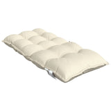 Lowback Chair Cushions 6 pcs Cream Oxford Fabric