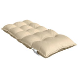 Lowback Chair Cushions 4 pcs Beige Oxford Fabric - Rear View